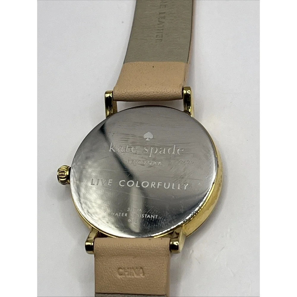 Kate Spade Metro Vachetta Women's Watch 34mm Case MOP Dial‎ 0073- New Battery